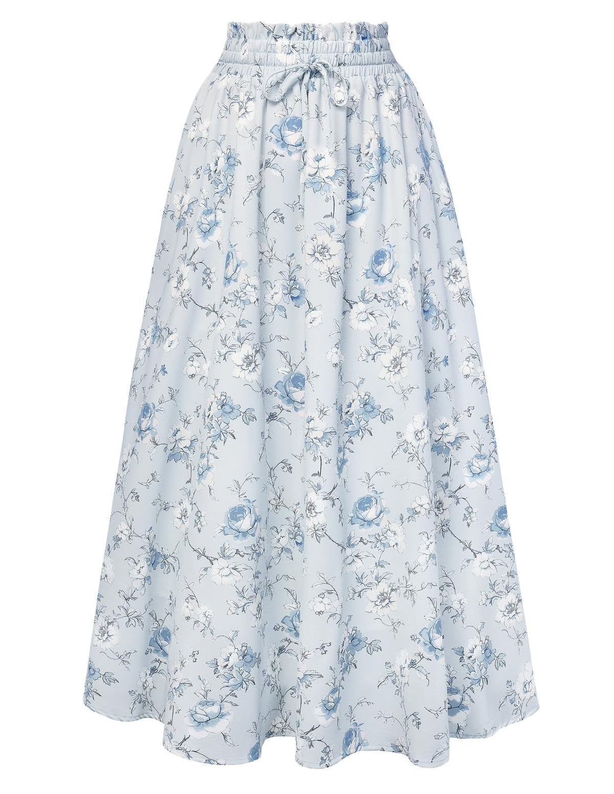 Scarlet Darkness Floral Maxi Skirts for Women Summer Victorian Long Skirt