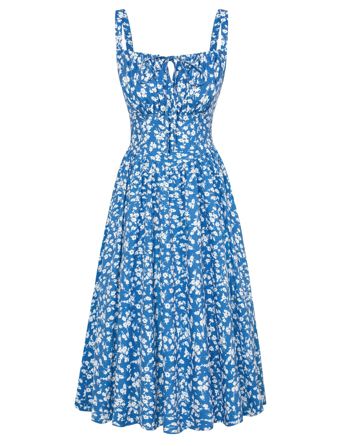 Scarlet Darkness Women's Floral Corset Dress with Pockets for Summer Spring