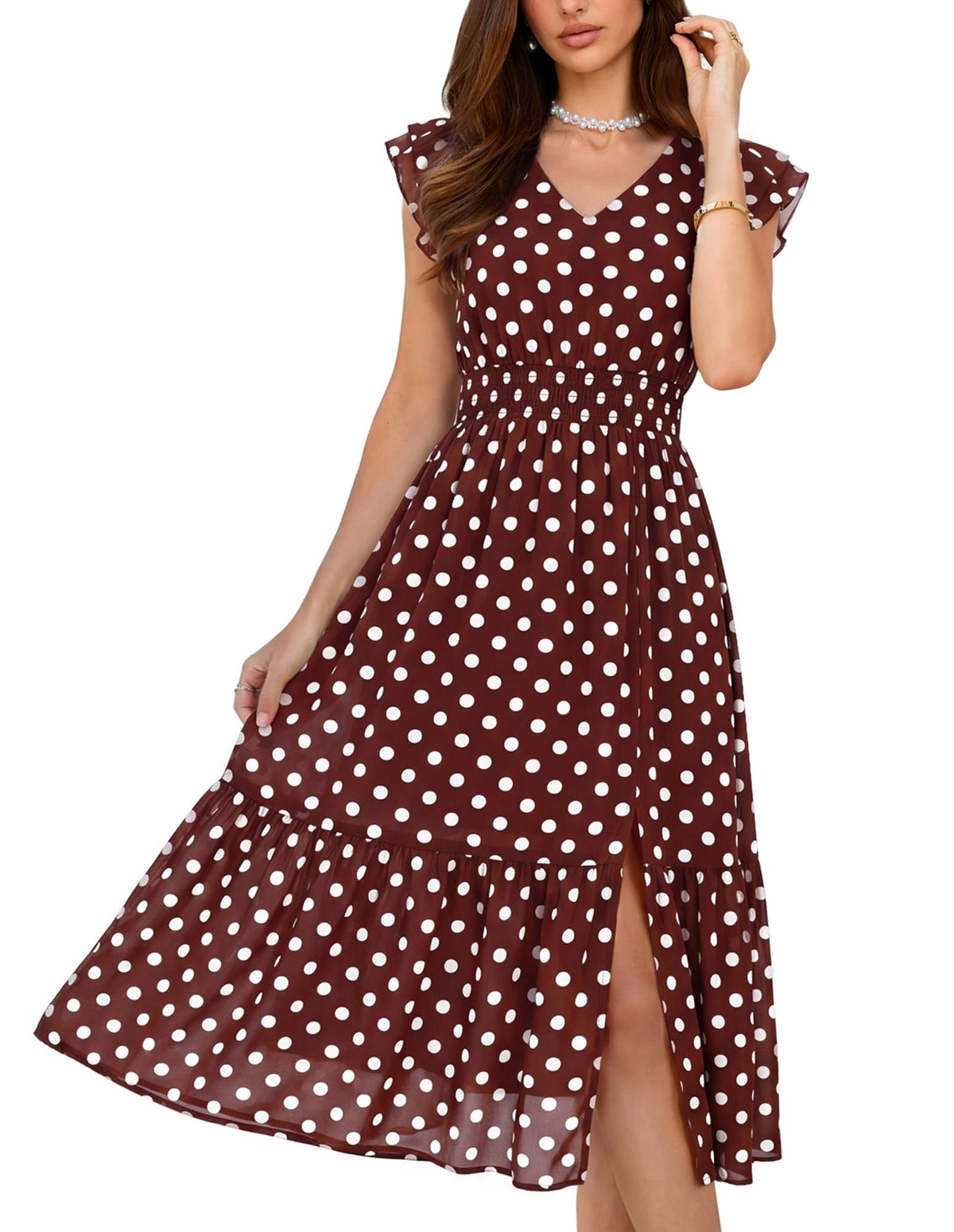 GRACE KARIN Womens Summer Wedding Guest Dresses Boho Beach Midi Sundress