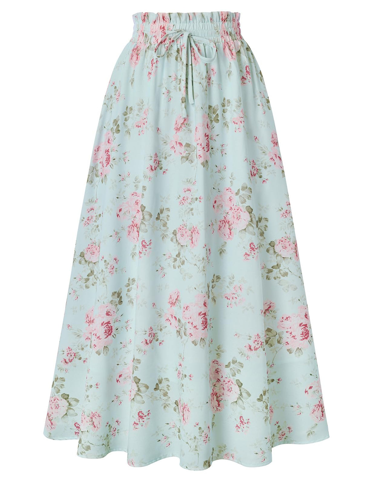 Scarlet Darkness Floral Maxi Skirts for Women Summer Victorian Long Skirt