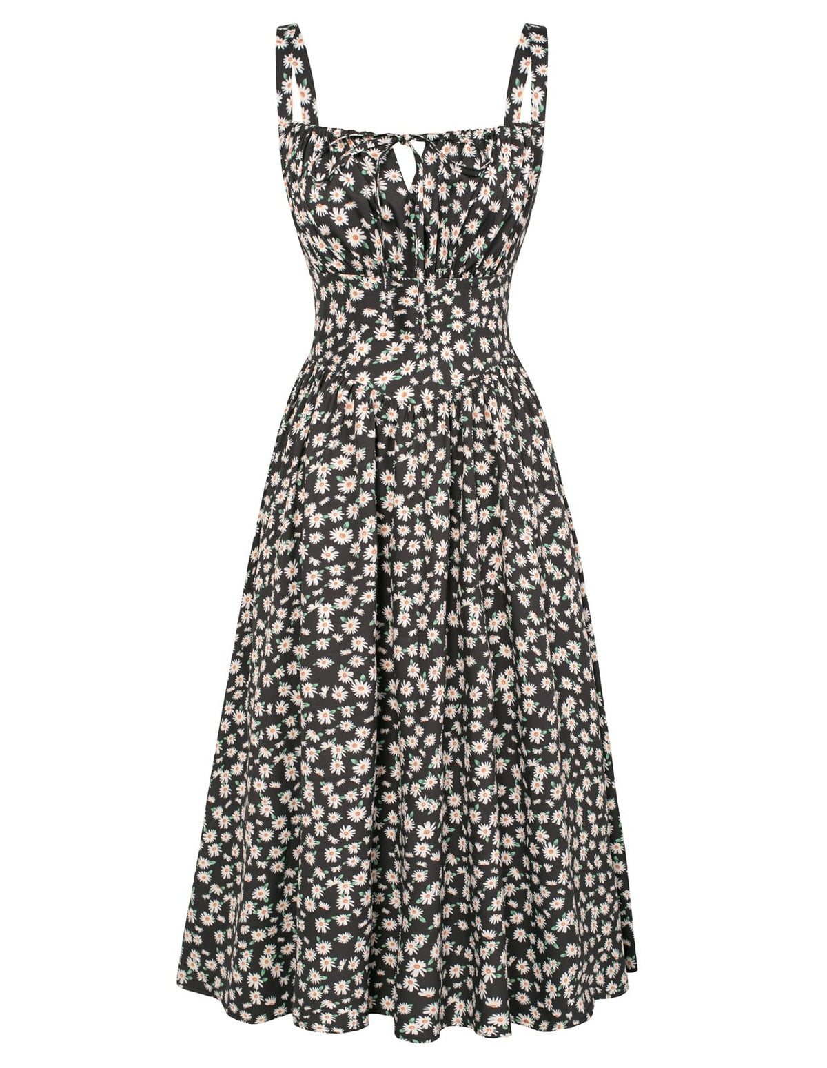 Scarlet Darkness Women's Floral Corset Dress with Pockets for Summer Spring