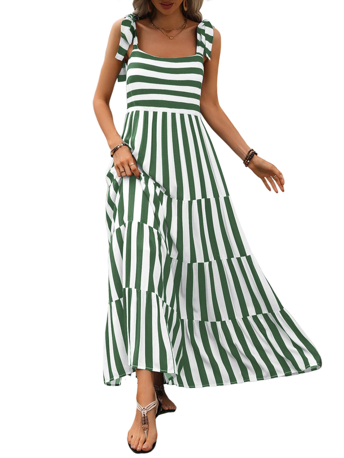 PRETTYGARDEN Women Dresses 2026 Summer Floral Sleeveless Maxi Dress Casual