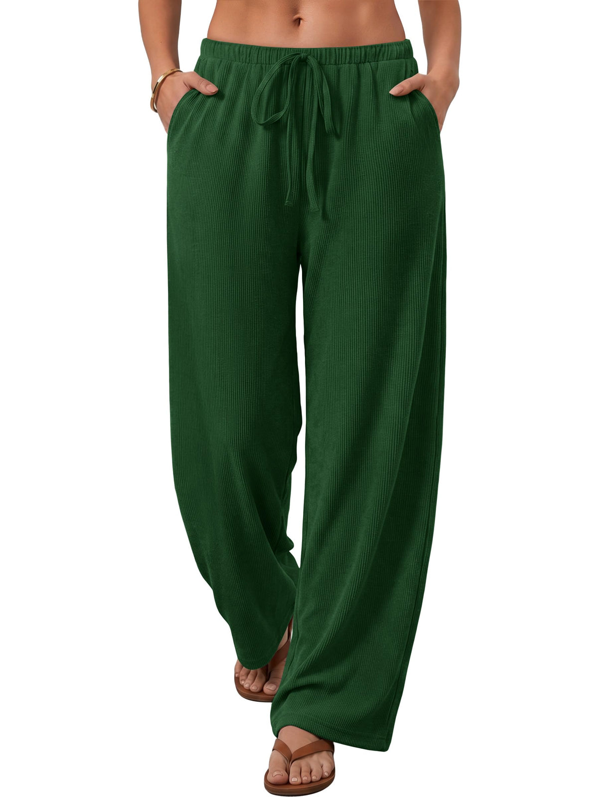 ANRABESS Womens Fall Straight Leg Lounge Pants Pajama Bottoms