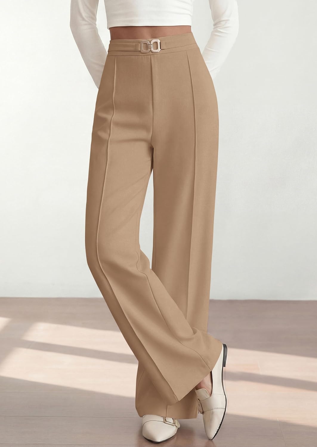 PRETTYGARDEN Womens Dress Pants High Waisted Tailored Trousers