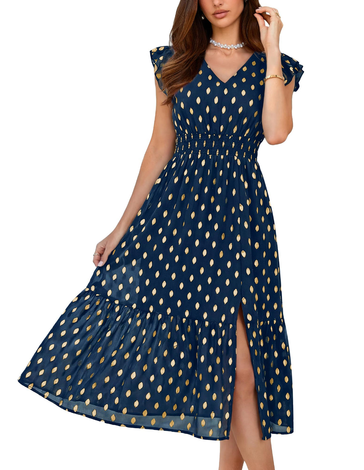 GRACE KARIN Womens Summer Wedding Guest Dresses Boho Beach Midi Sundress