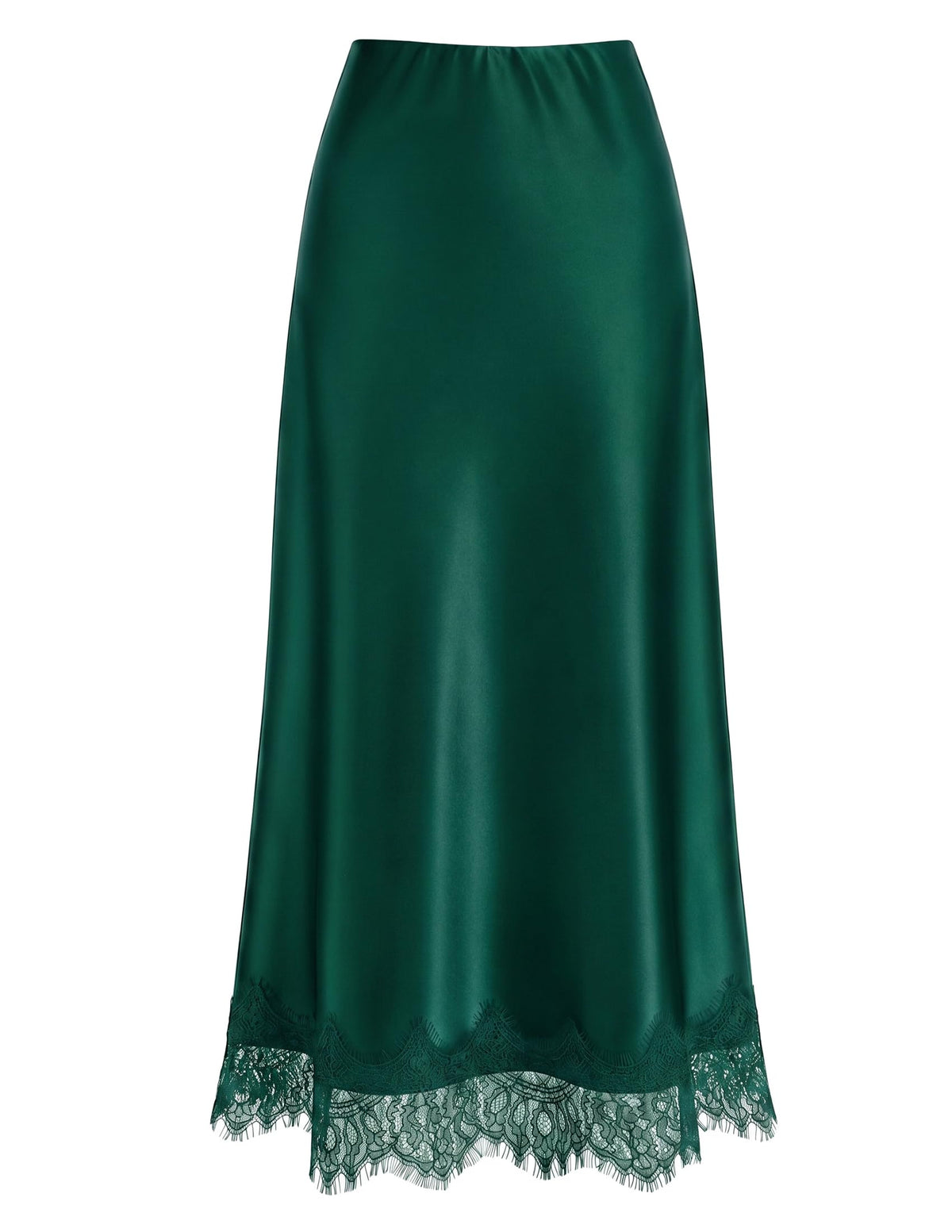 ZESICA Women's Lace Satin Maxi Skirts Fall 2026 Business Casual Long Skirt