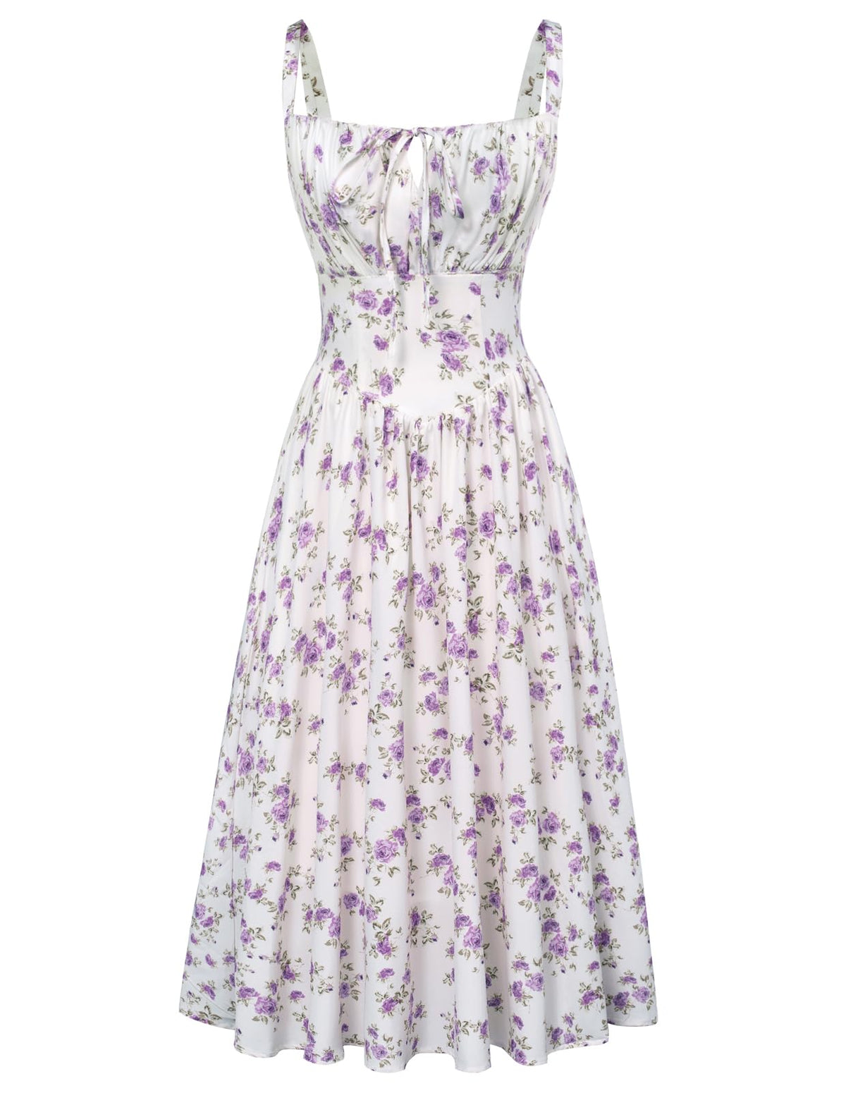 Scarlet Darkness Women's Floral Corset Dress with Pockets for Summer Spring