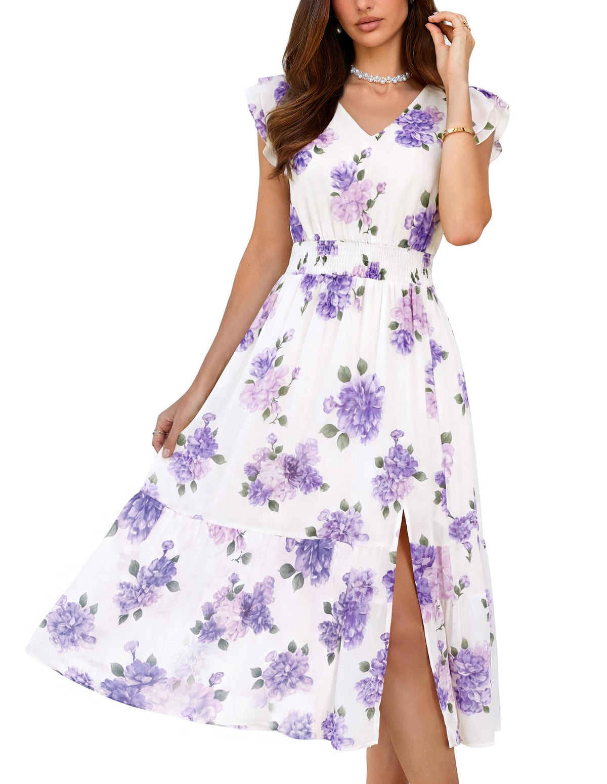 GRACE KARIN Womens Summer Wedding Guest Dresses Boho Beach Midi Sundress