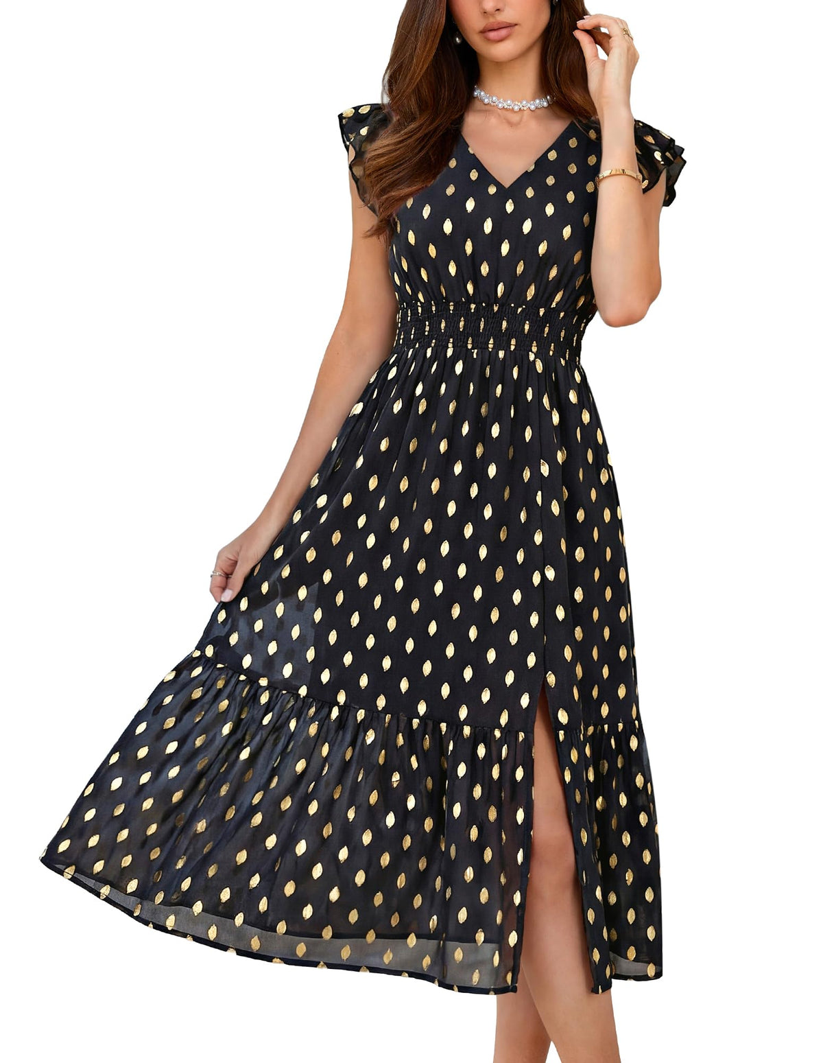 GRACE KARIN Womens Summer Wedding Guest Dresses Boho Beach Midi Sundress