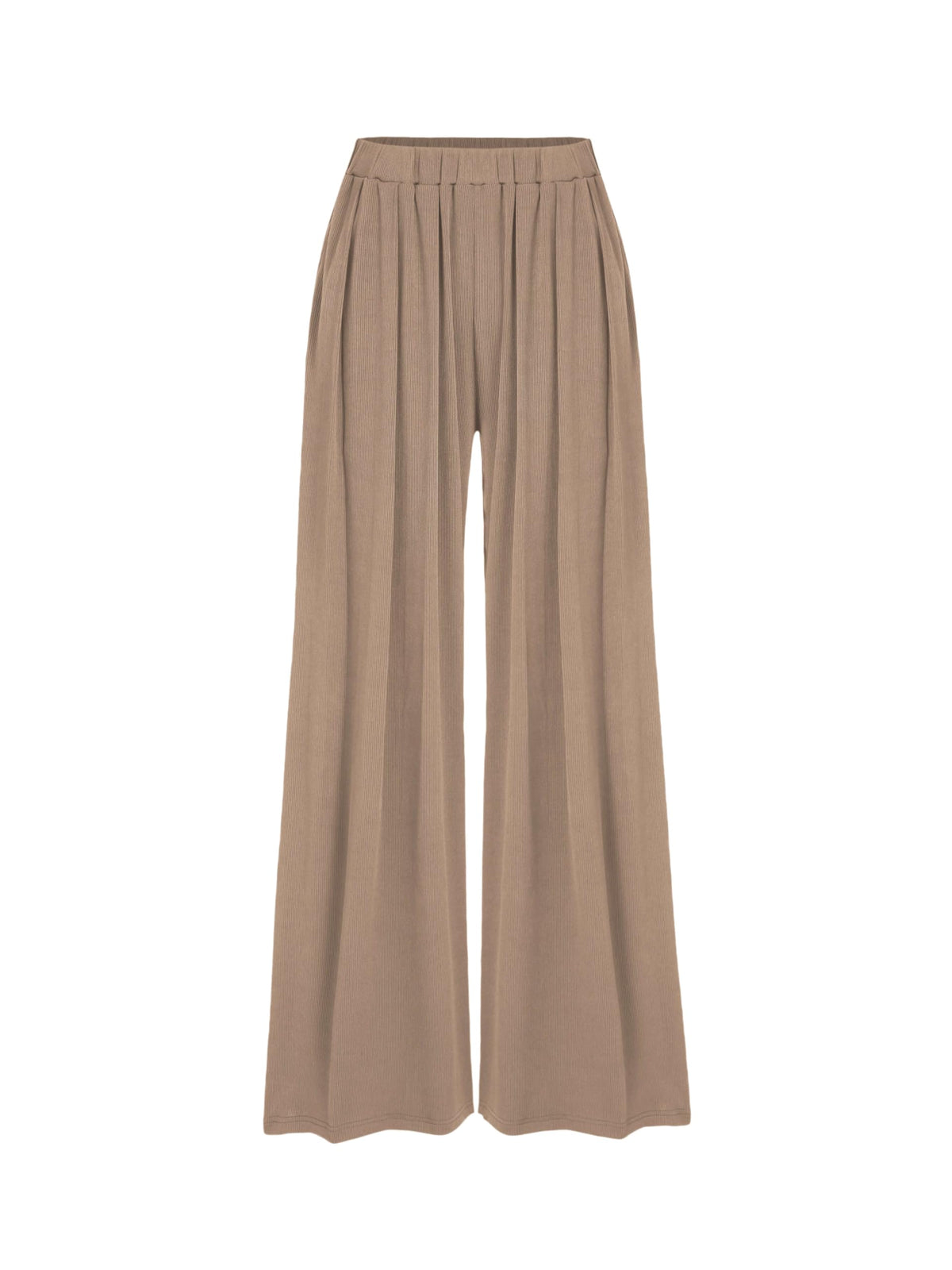CIDER Palazzo Pants for Women Wide Leg Flowy Pants with Pockets Elastic Mid Waist Summer Beach Vacation Outfits Lightweight