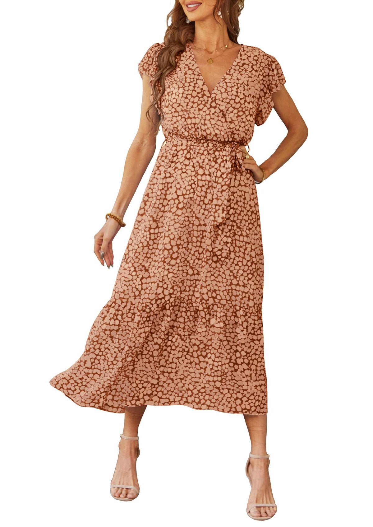 PRETTYGARDEN Women's Summer Floral Boho Maxi Dress