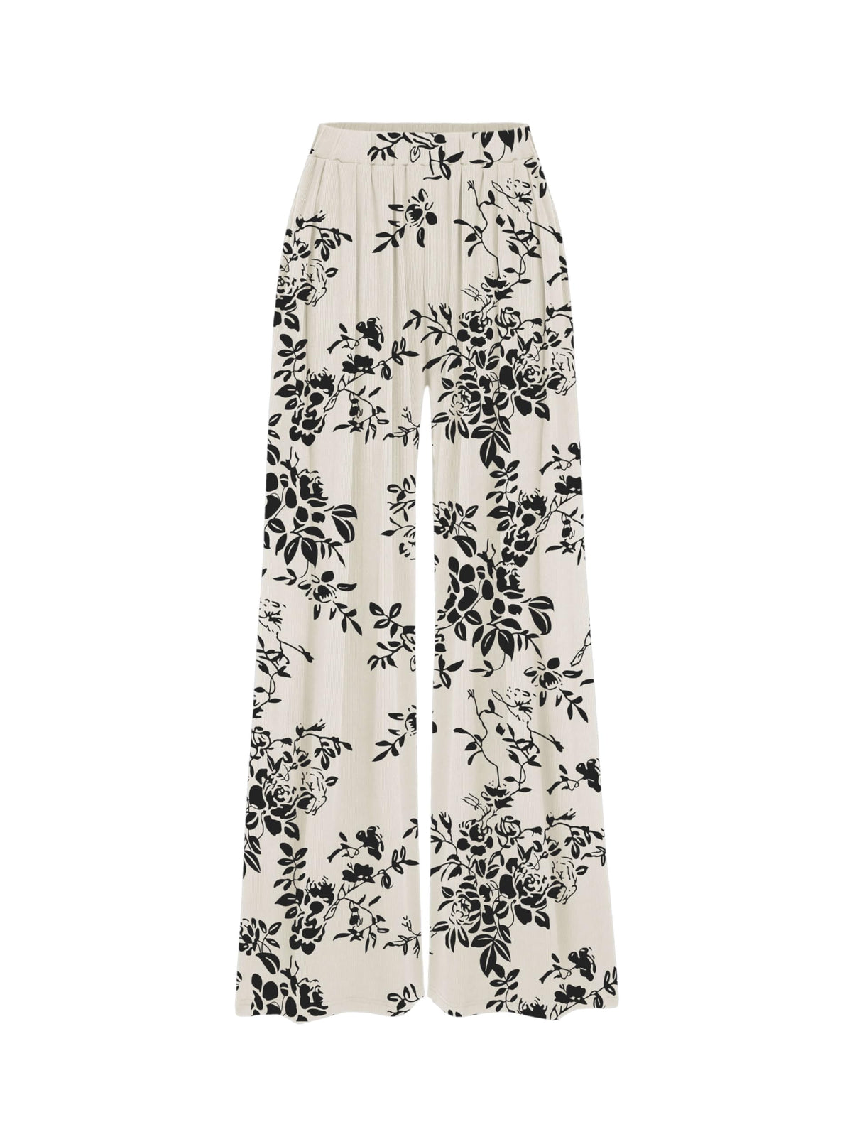 CIDER Palazzo Pants for Women Wide Leg Flowy Pants with Pockets Elastic Mid Waist Summer Beach Vacation Outfits Lightweight