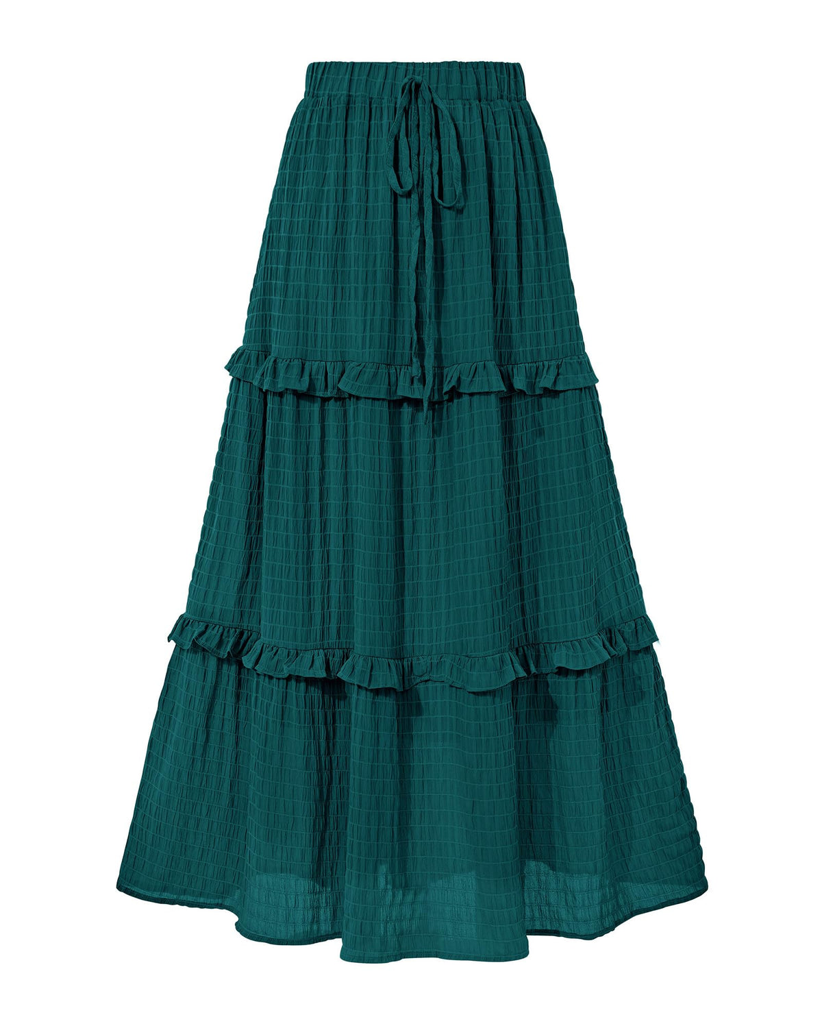 BTFBM Casual Solid Maxi Skirt Fall Clothes Flared A-Line Skirts for Women
