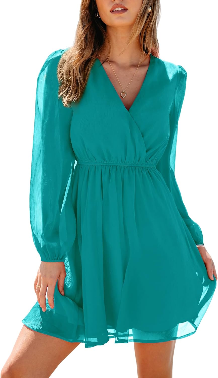 CUPSHE Womens Fall Floral Dress Boho Vacation Mini Wedding Guest Dresses