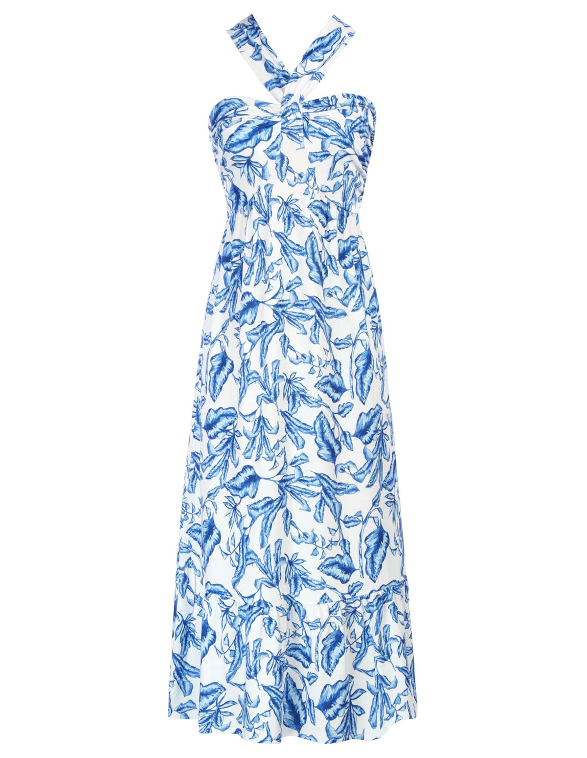 GRACE KARIN Womens Summer Floral Halter Boho Maxi Dresses