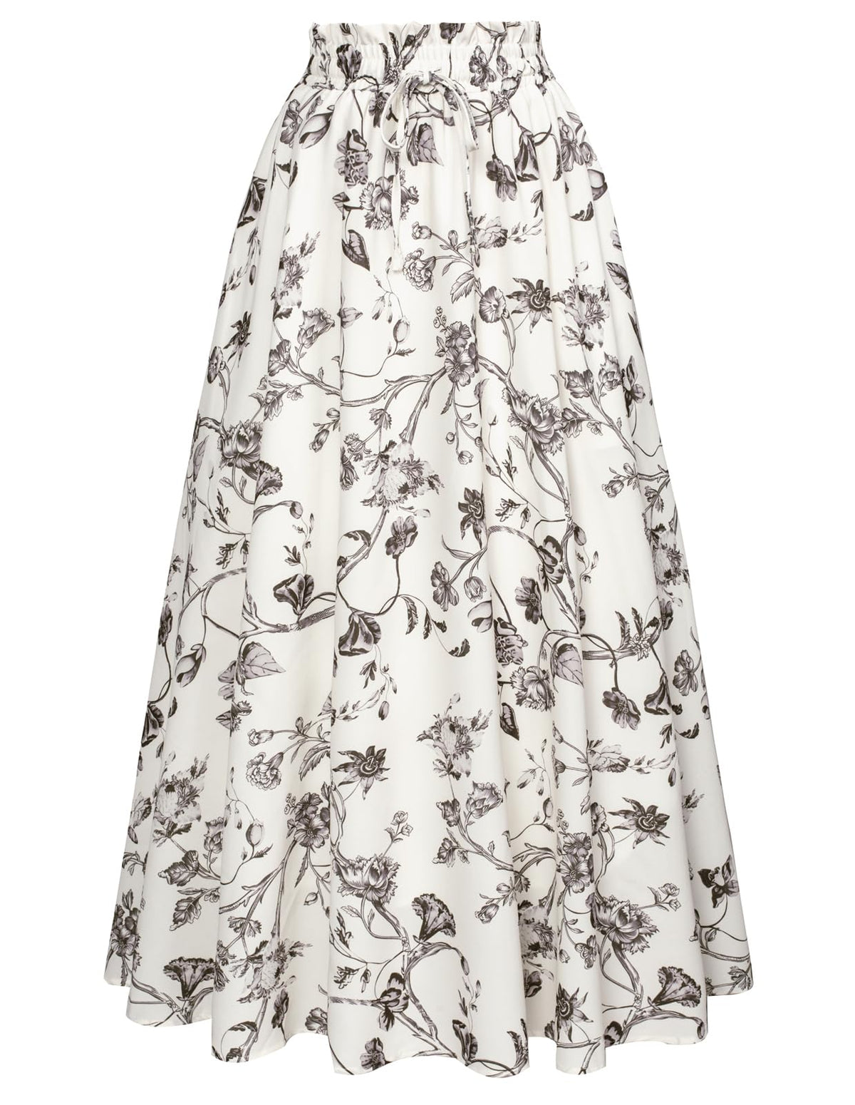 Scarlet Darkness Floral Maxi Skirts for Women Summer Victorian Long Skirt