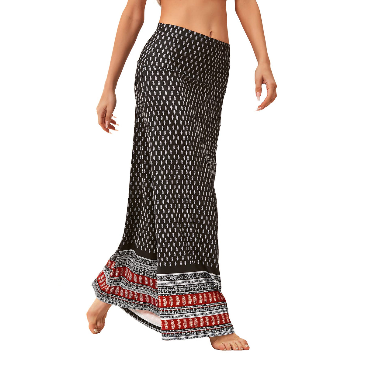 Zando Long Skirts for Women Tummy Control Boho Maxi Skirts