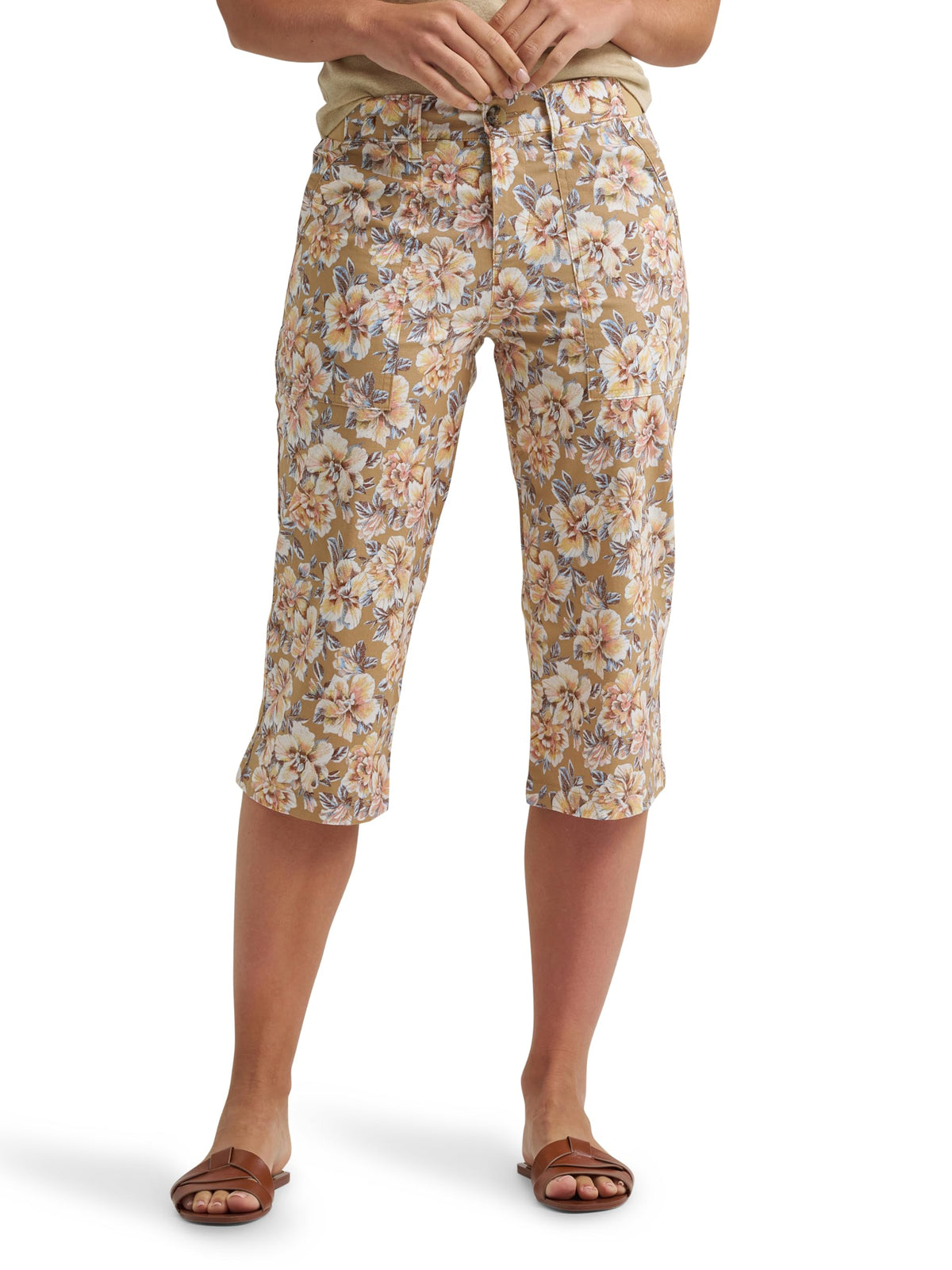 Lee Women's Ultra Lux Comfort with Flex-to-go Utility Skimmer Capri Pant
