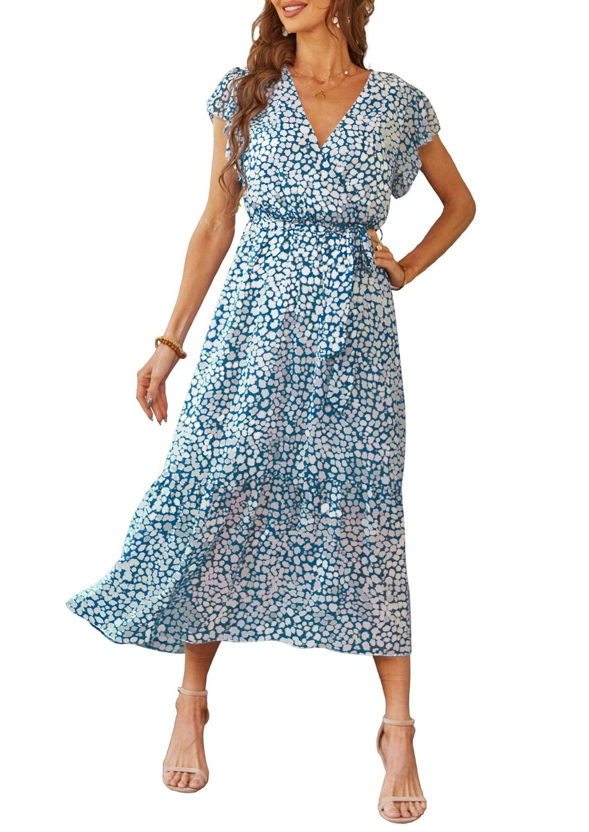 PRETTYGARDEN Women's Summer Floral Boho Maxi Dress