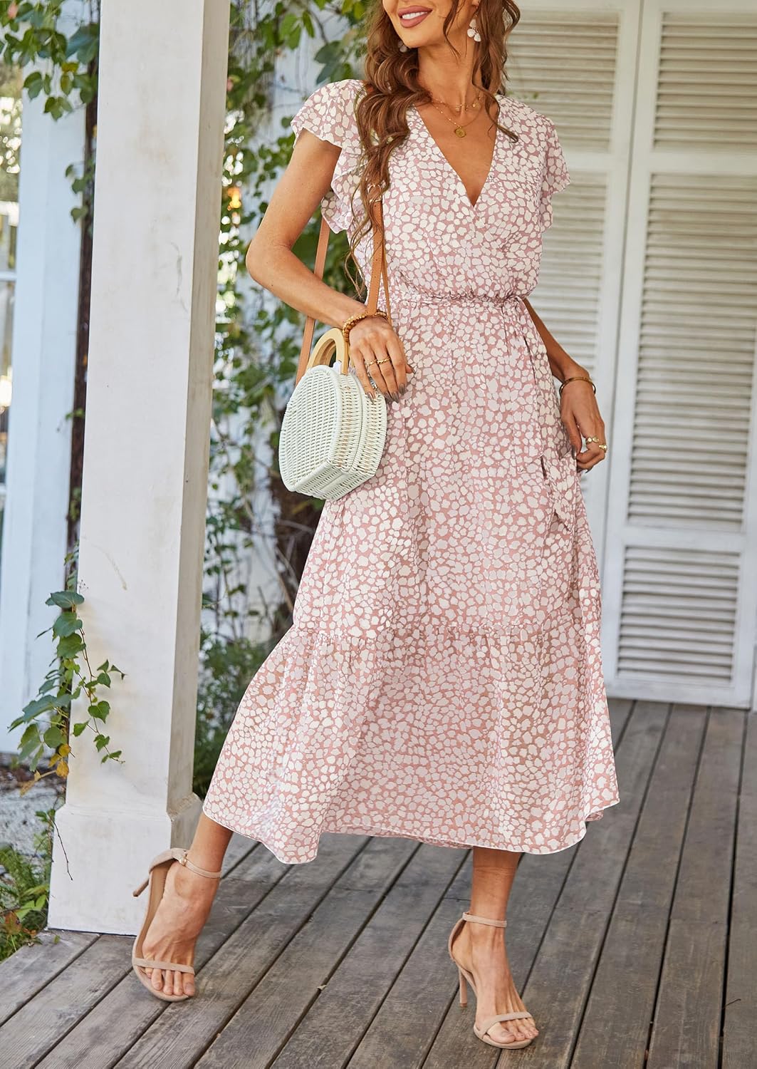 PRETTYGARDEN Women's Summer Floral Boho Maxi Dress