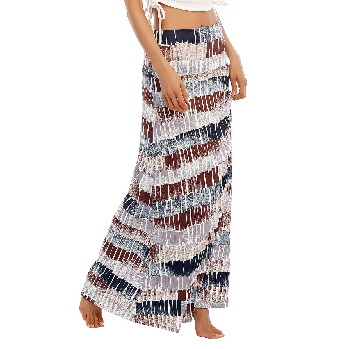Zando Long Skirts for Women Tummy Control Boho Maxi Skirts