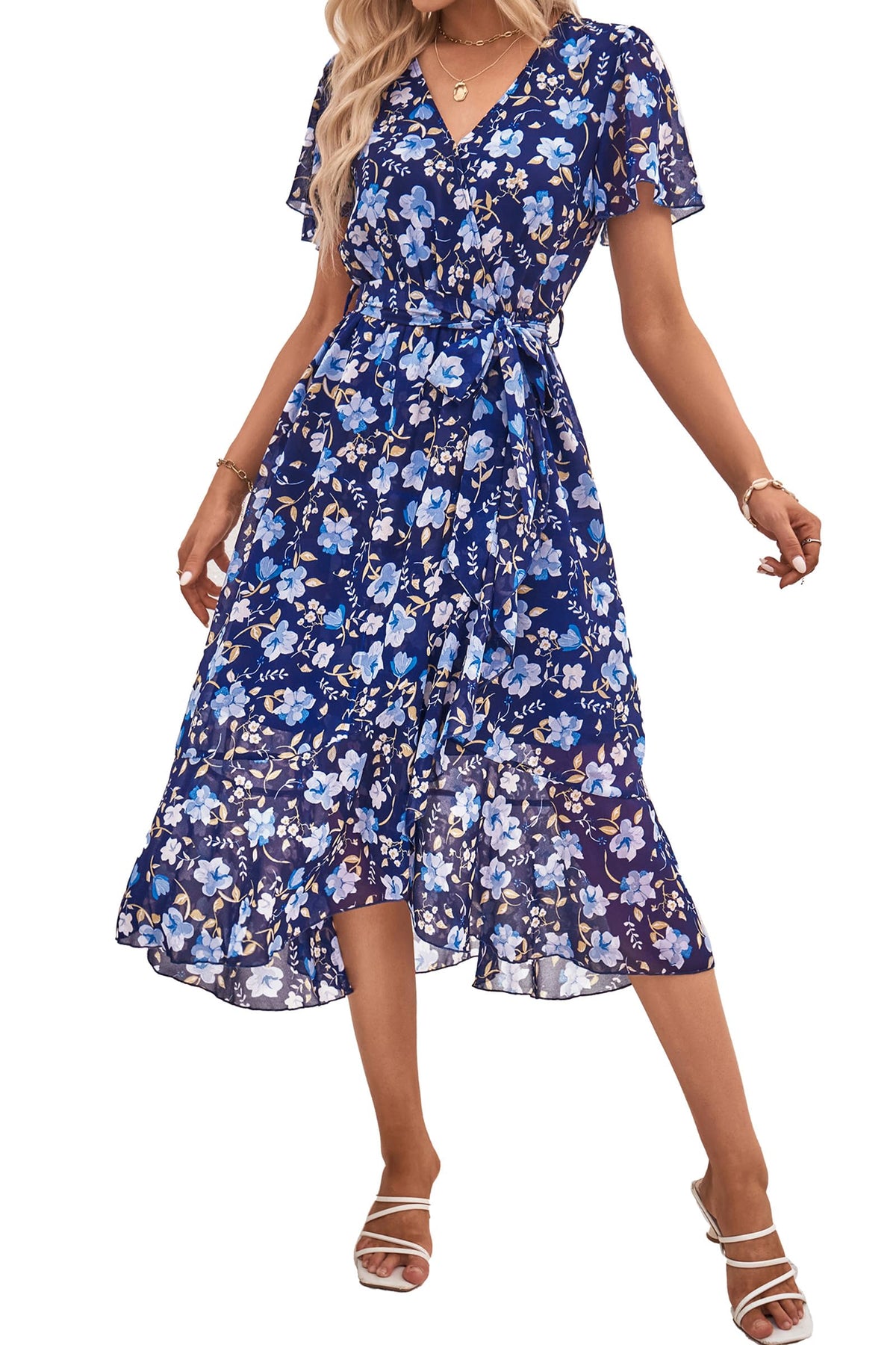 PRETTYGARDEN Women's Summer Floral Boho Maxi Dress