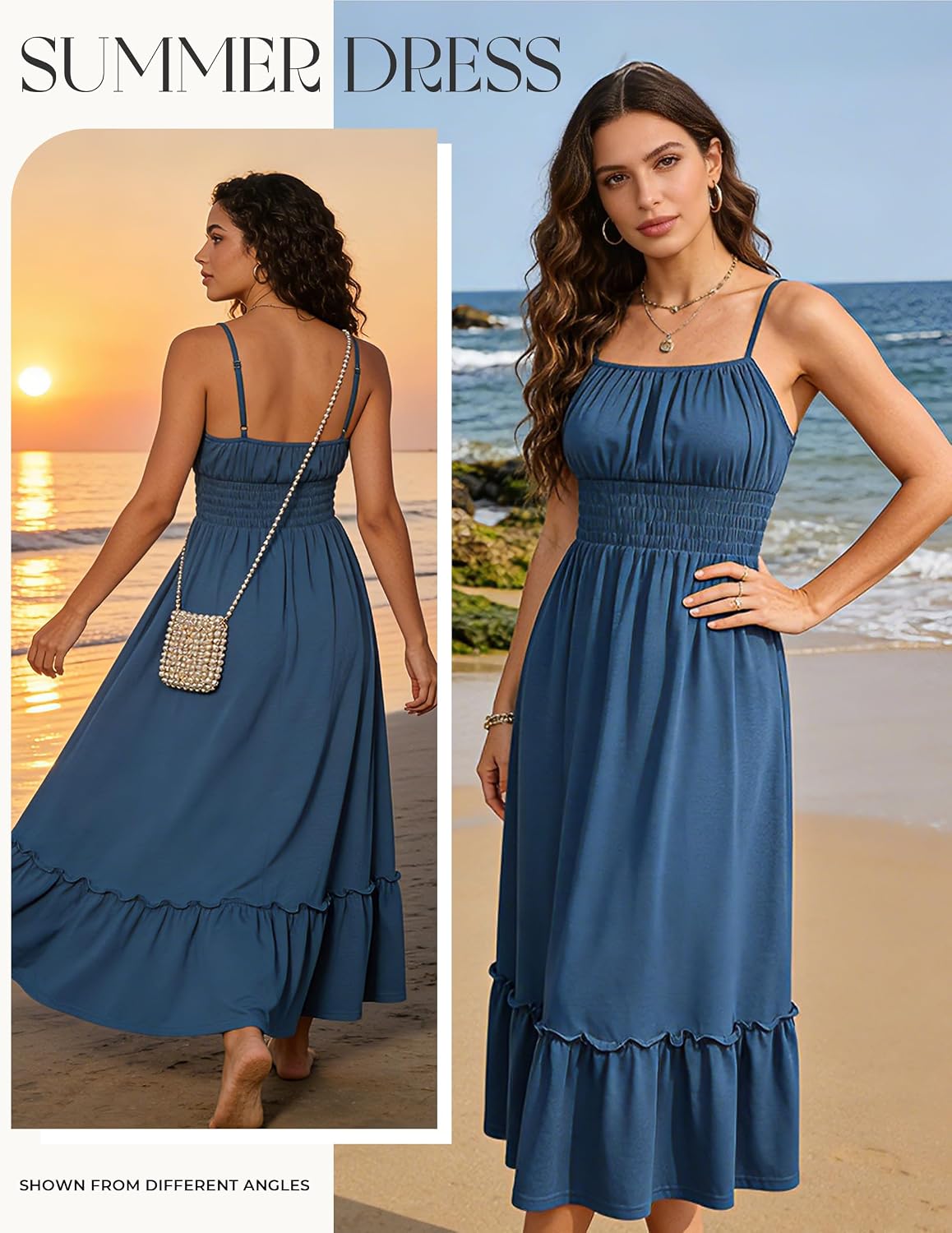 GRACE KARIN Women's Summer Maxi Dresses 2026 Beach Vacation Dress