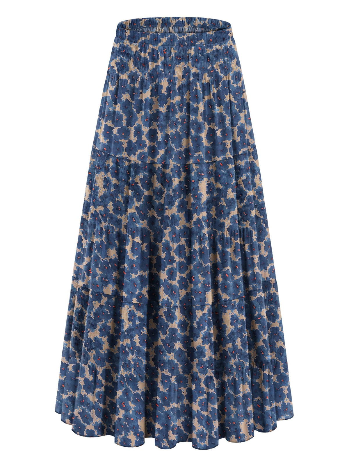 onlypuff Maxi Skirt Women Western Midi Chiffon Flowy Boho Fall Outfits