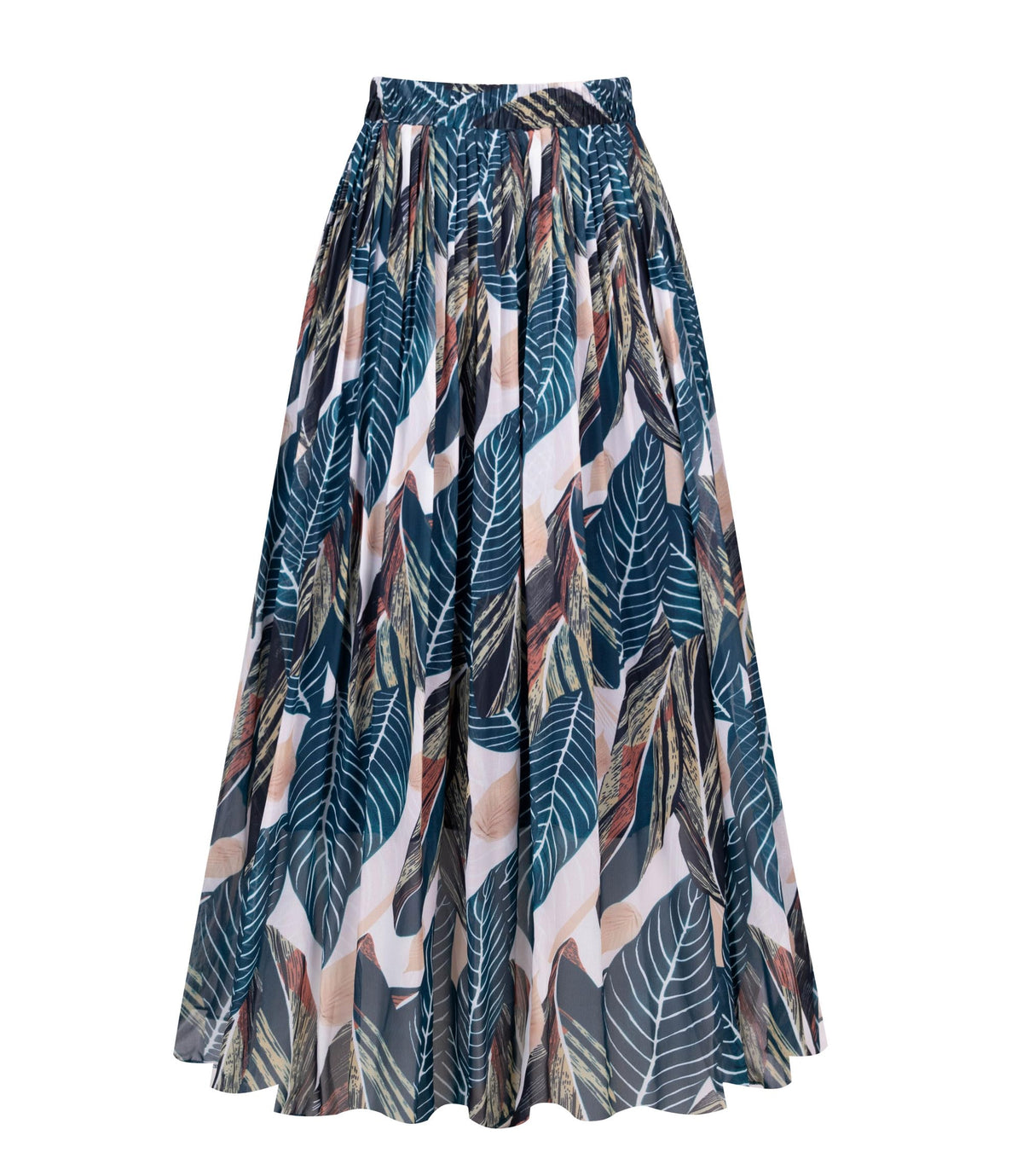 Kingfancy Women's Pleated Skirt A-Line Midi Skirts