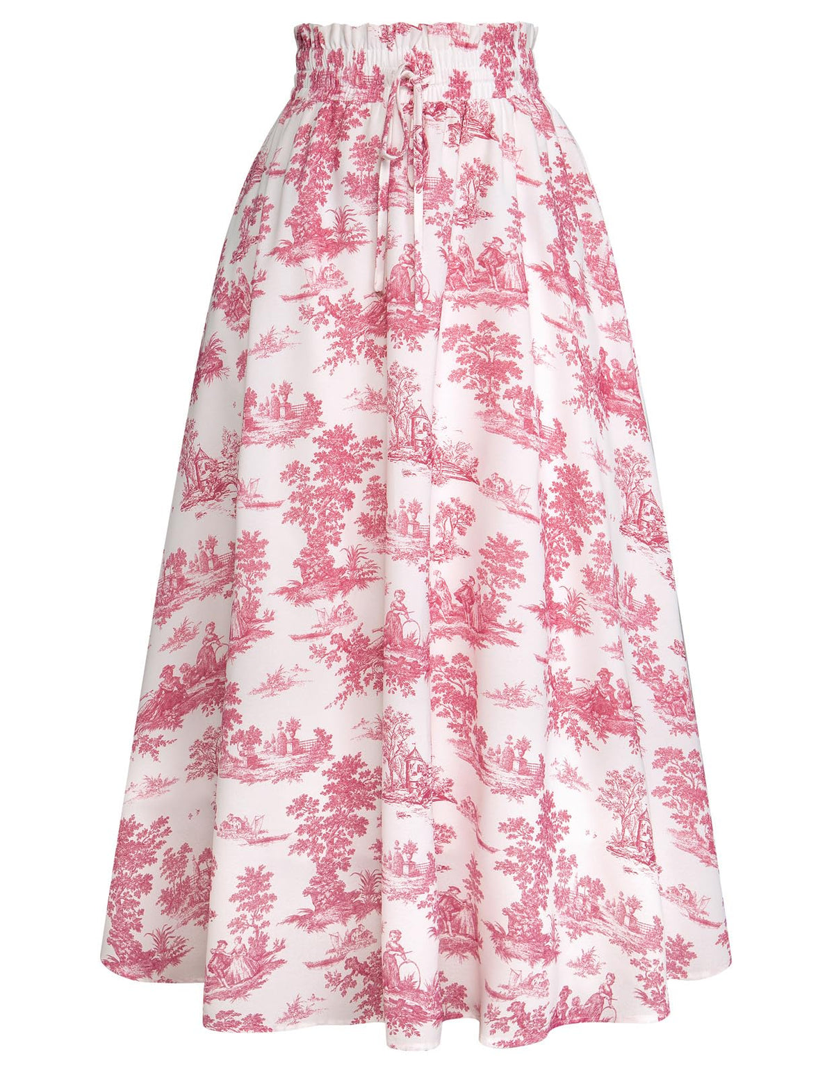 Scarlet Darkness Floral Maxi Skirts for Women Summer Victorian Long Skirt