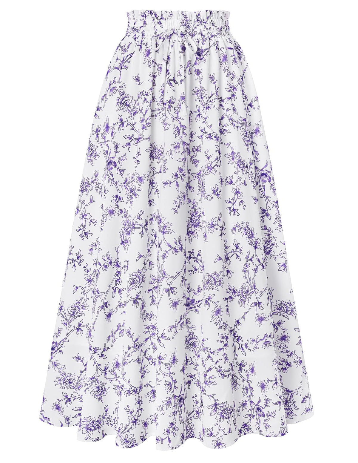 Scarlet Darkness Floral Maxi Skirts for Women Summer Victorian Long Skirt