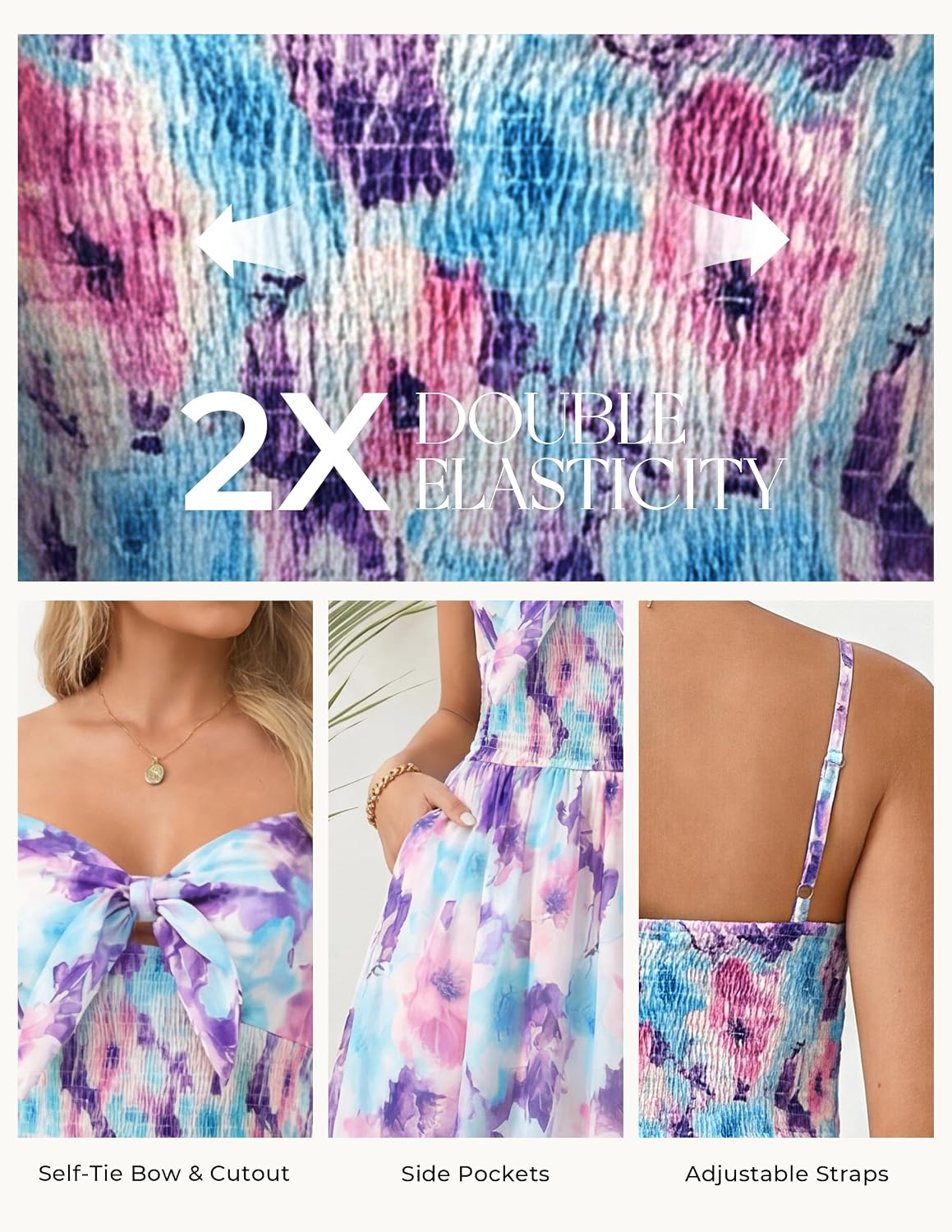 GRACE KARIN Women's Summer Floral Maxi Sundresses