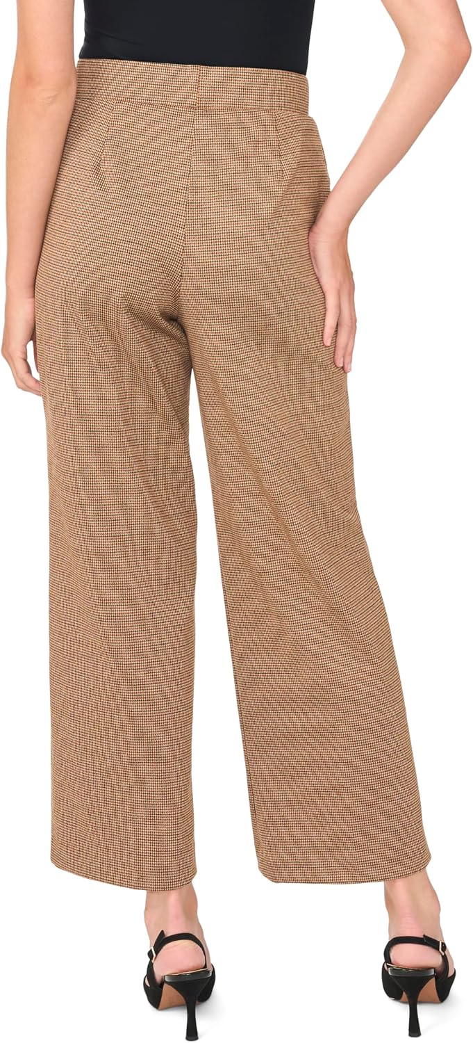 Vince Camuto Women's Pintuck Front Pant with Elastic Waist