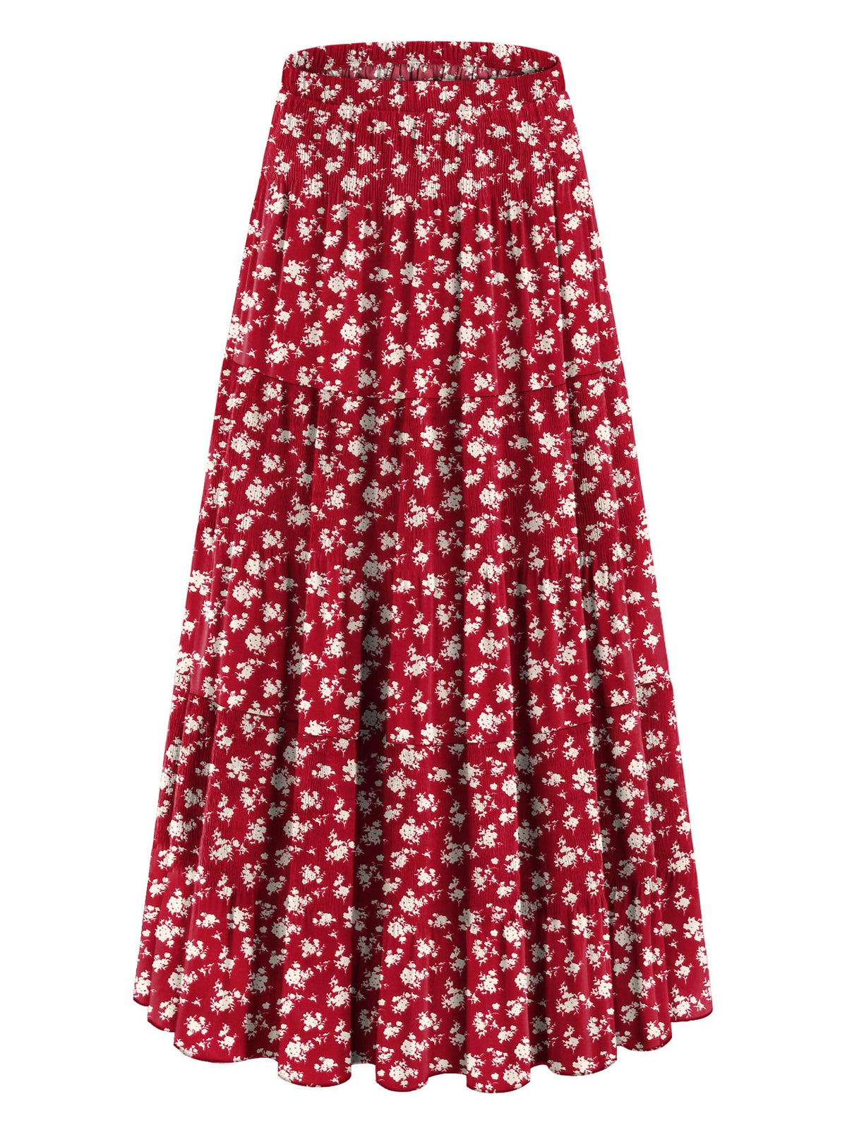 onlypuff Maxi Skirt Women Western Midi Chiffon Flowy Boho Fall Outfits