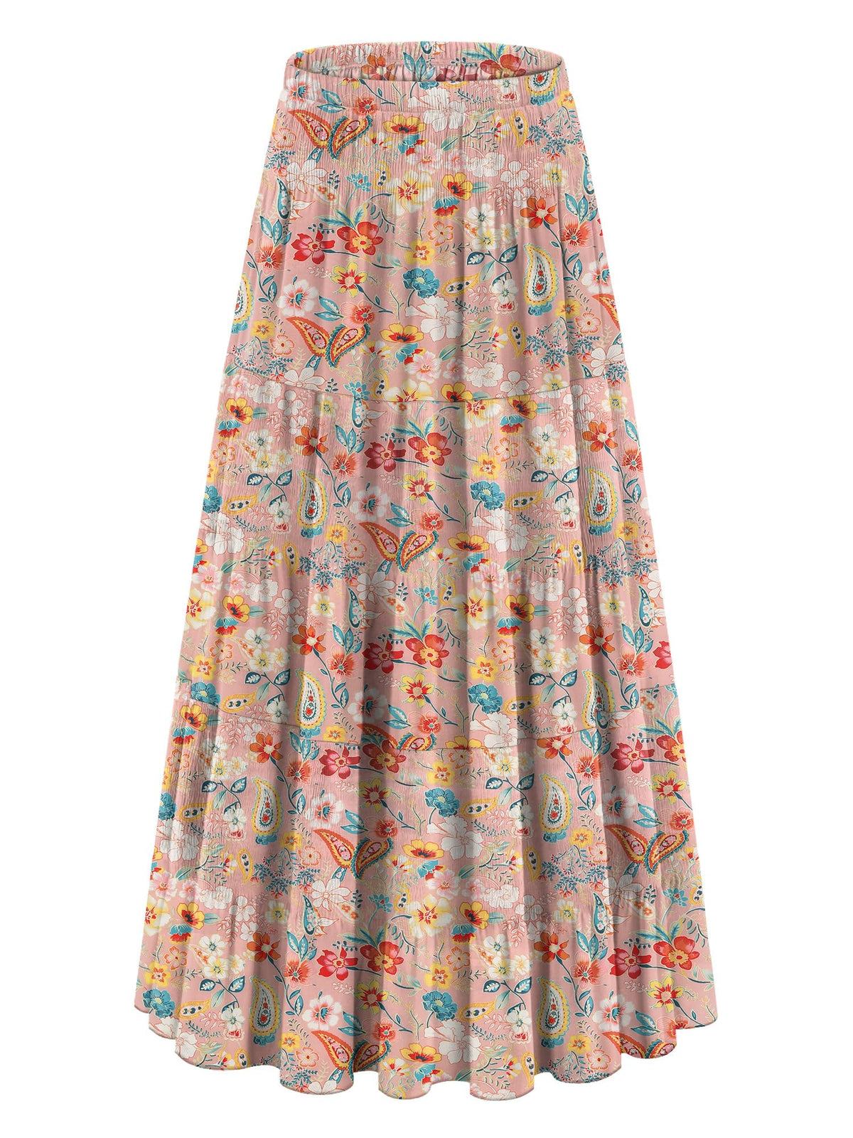 onlypuff Maxi Skirt Women Western Midi Chiffon Flowy Boho Fall Outfits