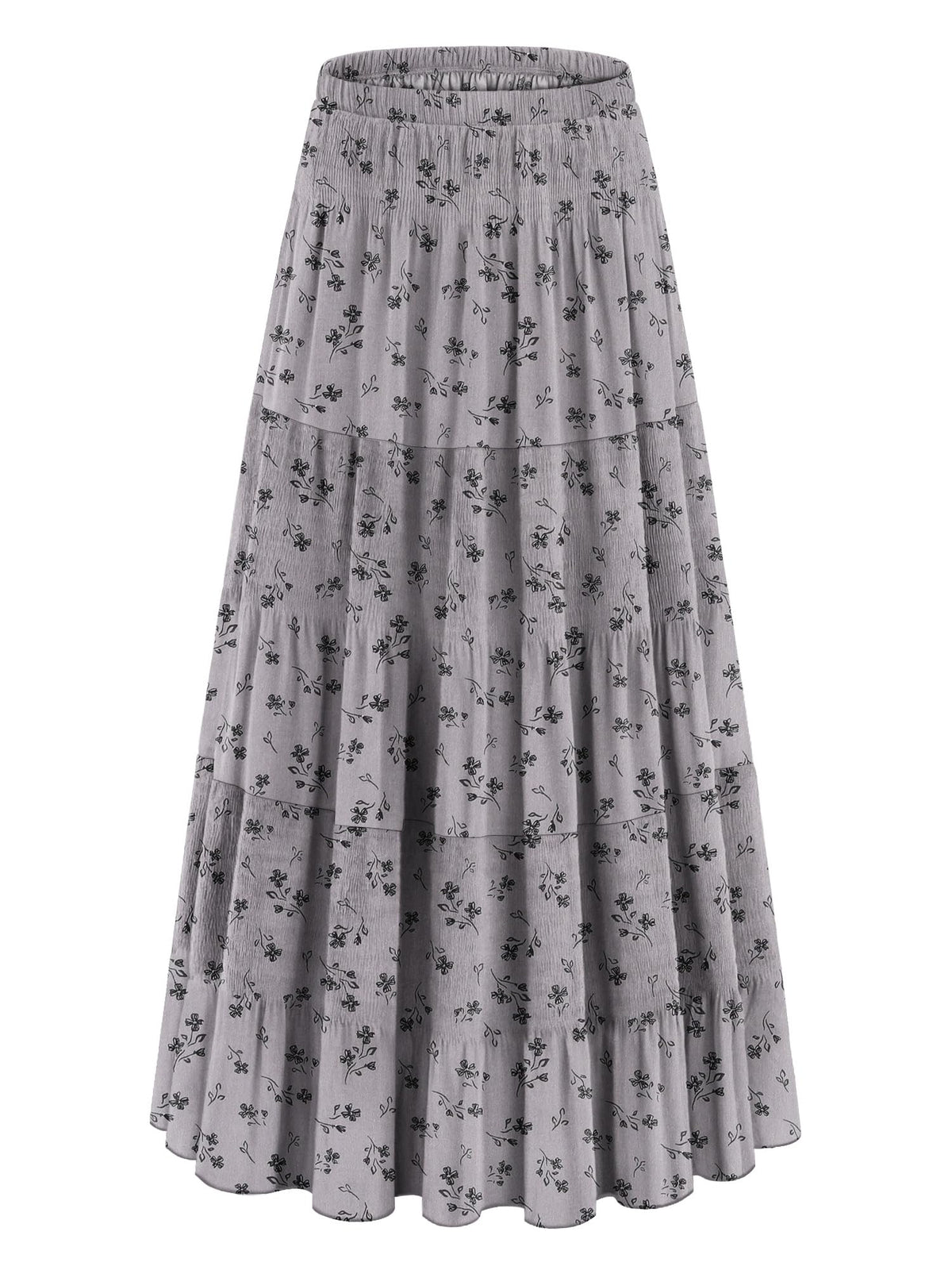 onlypuff Maxi Skirt Women Western Midi Chiffon Flowy Boho Fall Outfits