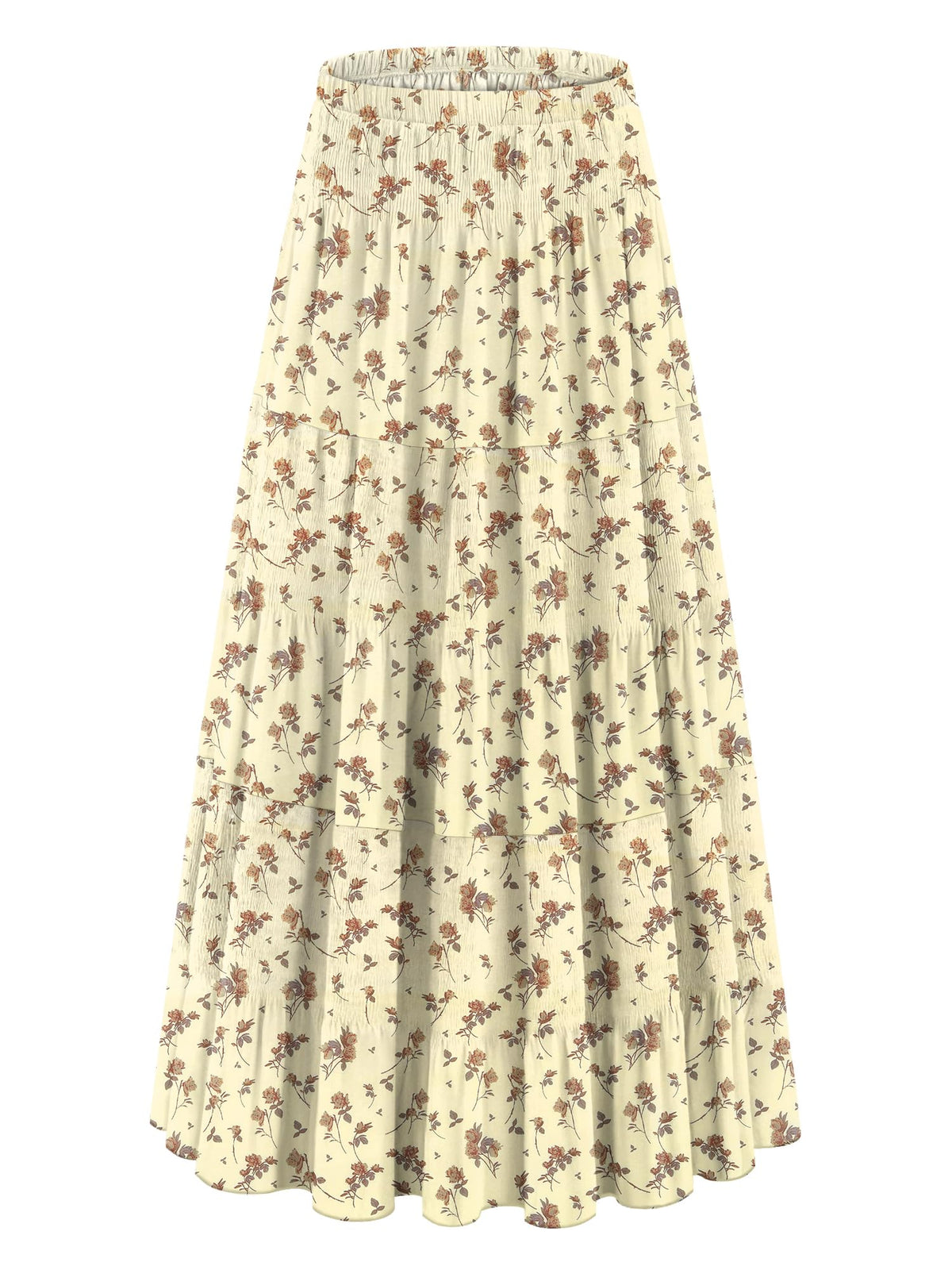 onlypuff Maxi Skirt Women Western Midi Chiffon Flowy Boho Fall Outfits