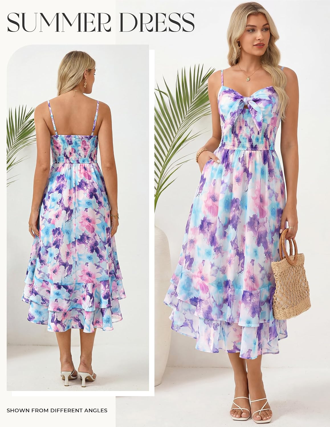 GRACE KARIN Women's Summer Floral Maxi Sundresses