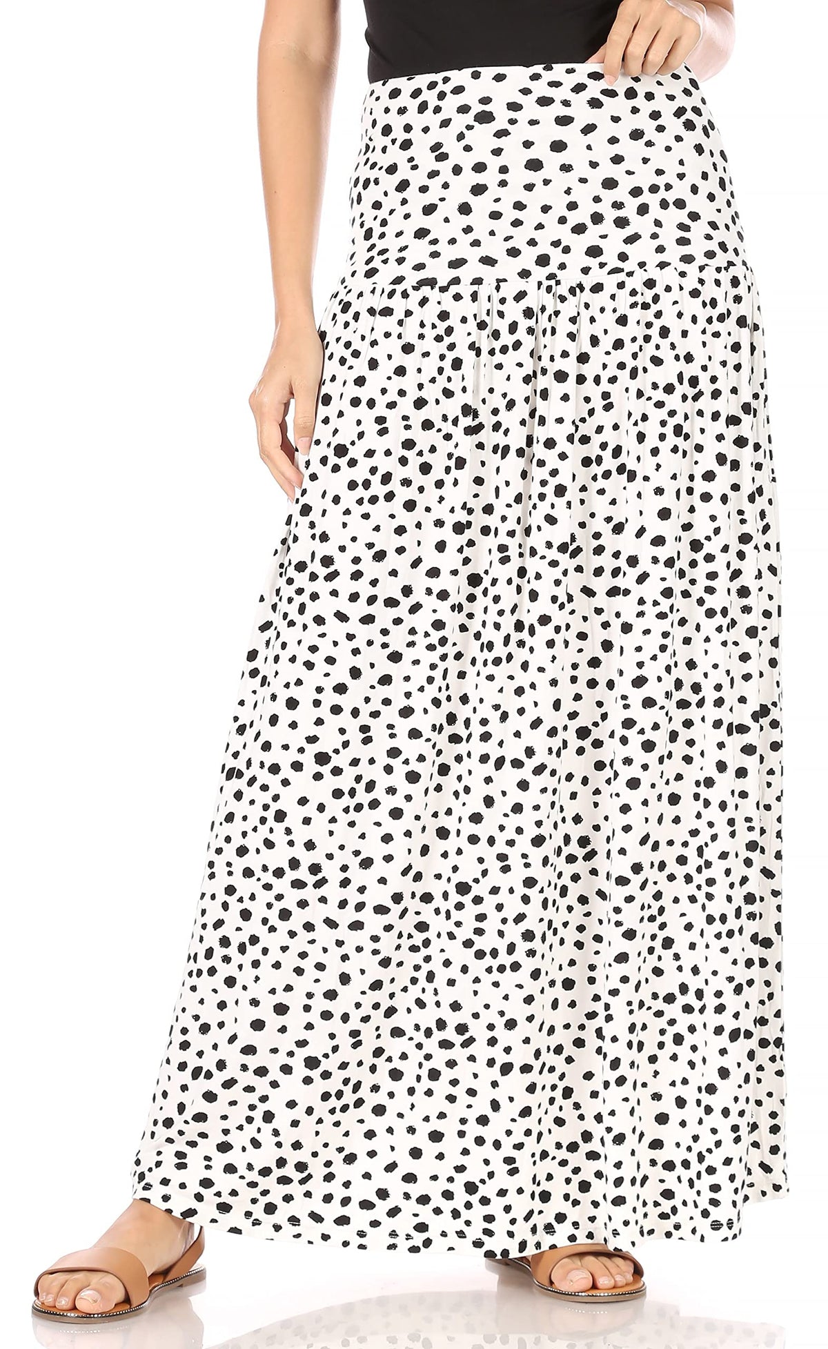 Simlu Maxi Skirts for Women Ankle Length Skirt Casual Long Skirt High Waisted Maxi Skirt Reg and Plus Size Skirt Long Skirt