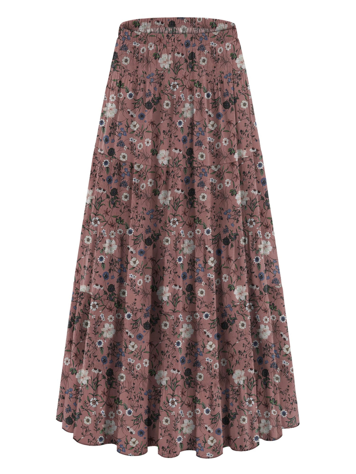 onlypuff Maxi Skirt Women Western Midi Chiffon Flowy Boho Fall Outfits