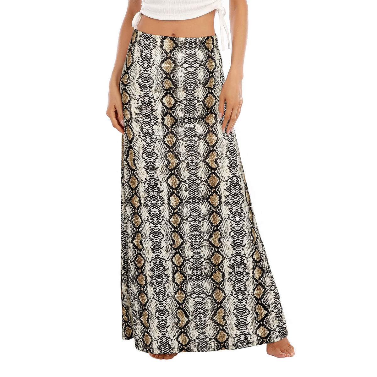 Zando Long Skirts for Women Tummy Control Boho Maxi Skirts