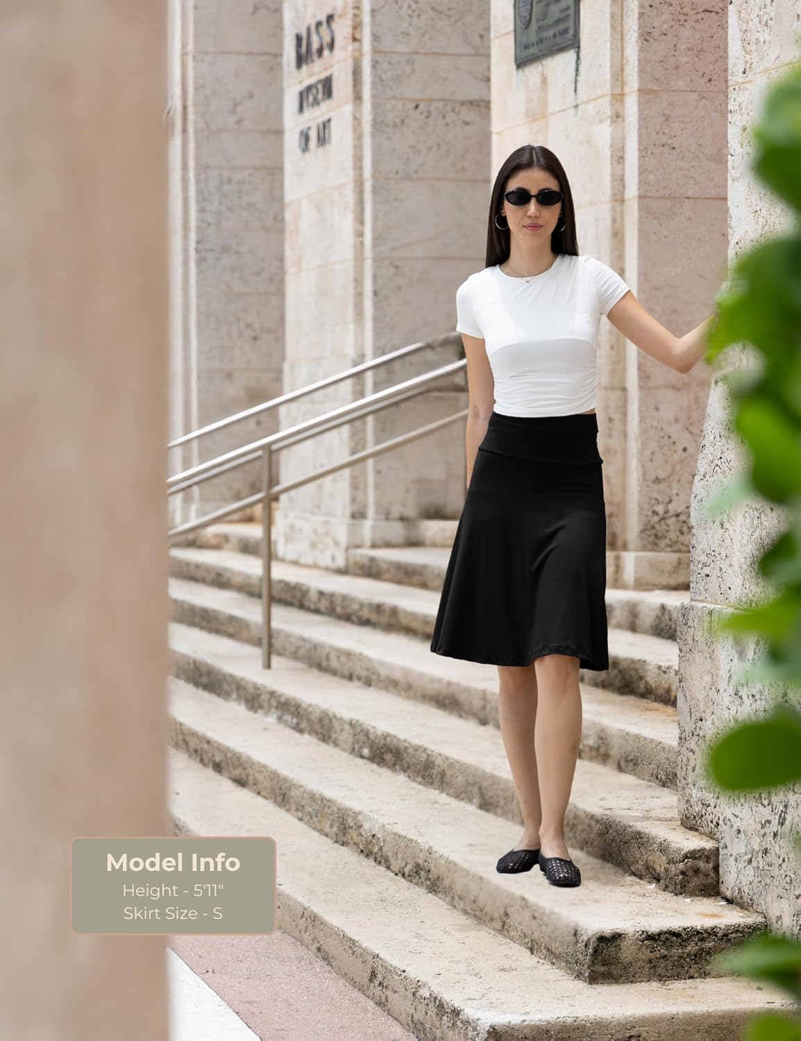 Popana Midi Skirt for Women, Flowy Skirts for Women Midi Length