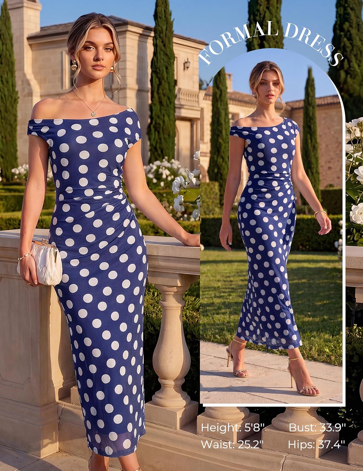 GRACE KARIN Women One Shoulder Bodycon Floral Wedding Guest Cocktail Dress