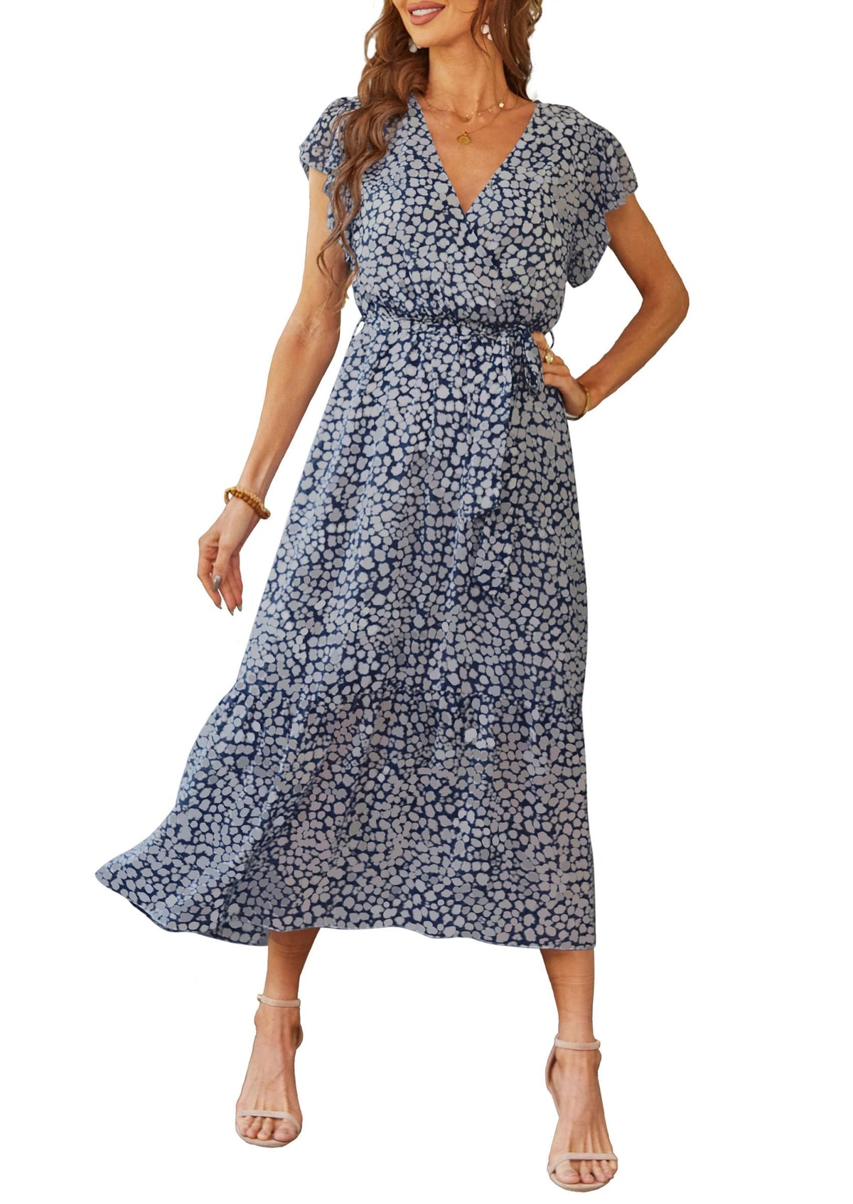 PRETTYGARDEN Women's Summer Floral Boho Maxi Dress