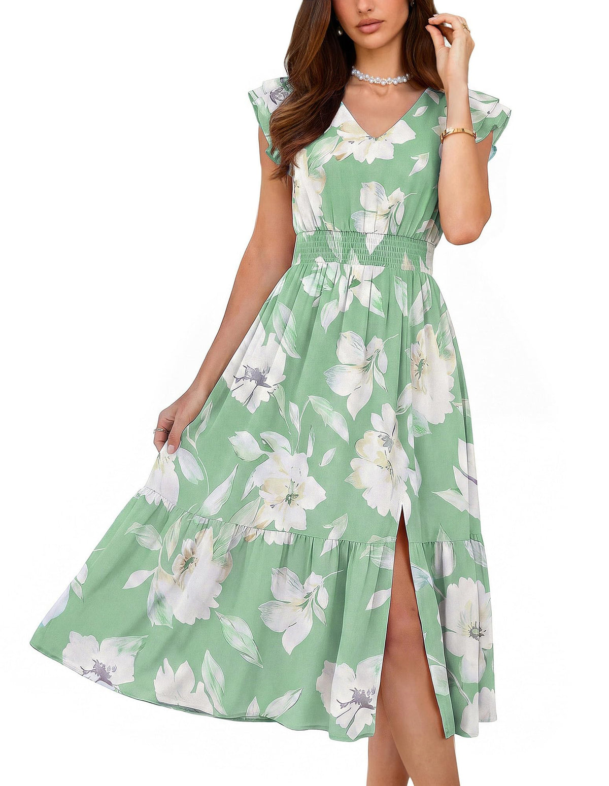 GRACE KARIN Womens Summer Wedding Guest Dresses Boho Beach Midi Sundress