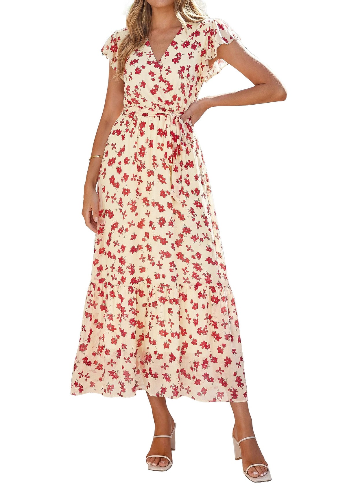 PRETTYGARDEN Women's Summer Floral Boho Maxi Dress