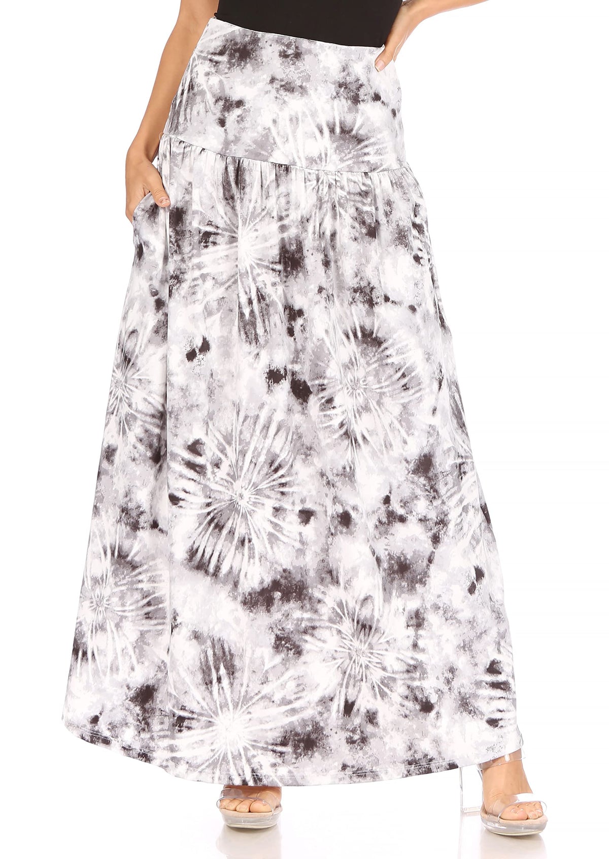 Simlu Maxi Skirts for Women Ankle Length Skirt Casual Long Skirt High Waisted Maxi Skirt Reg and Plus Size Skirt Long Skirt