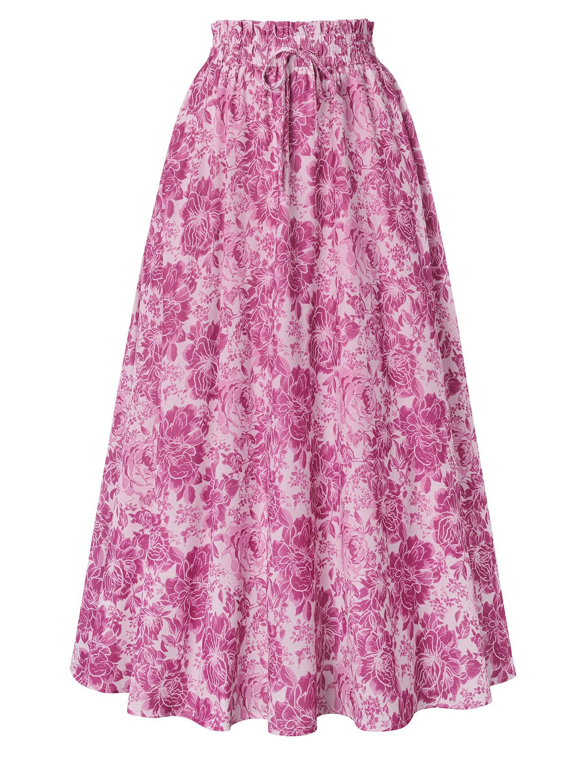 Scarlet Darkness Floral Maxi Skirts for Women Summer Victorian Long Skirt