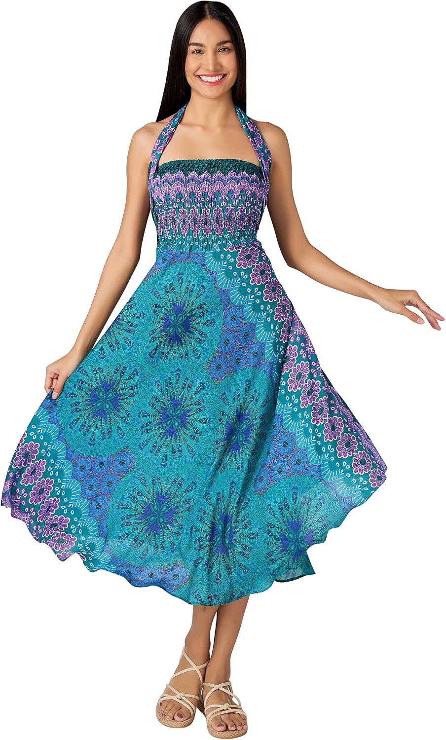 Joob Joob Long Boho Skirts for Women - Bohemian Hippie Maxi Summer Skirt
