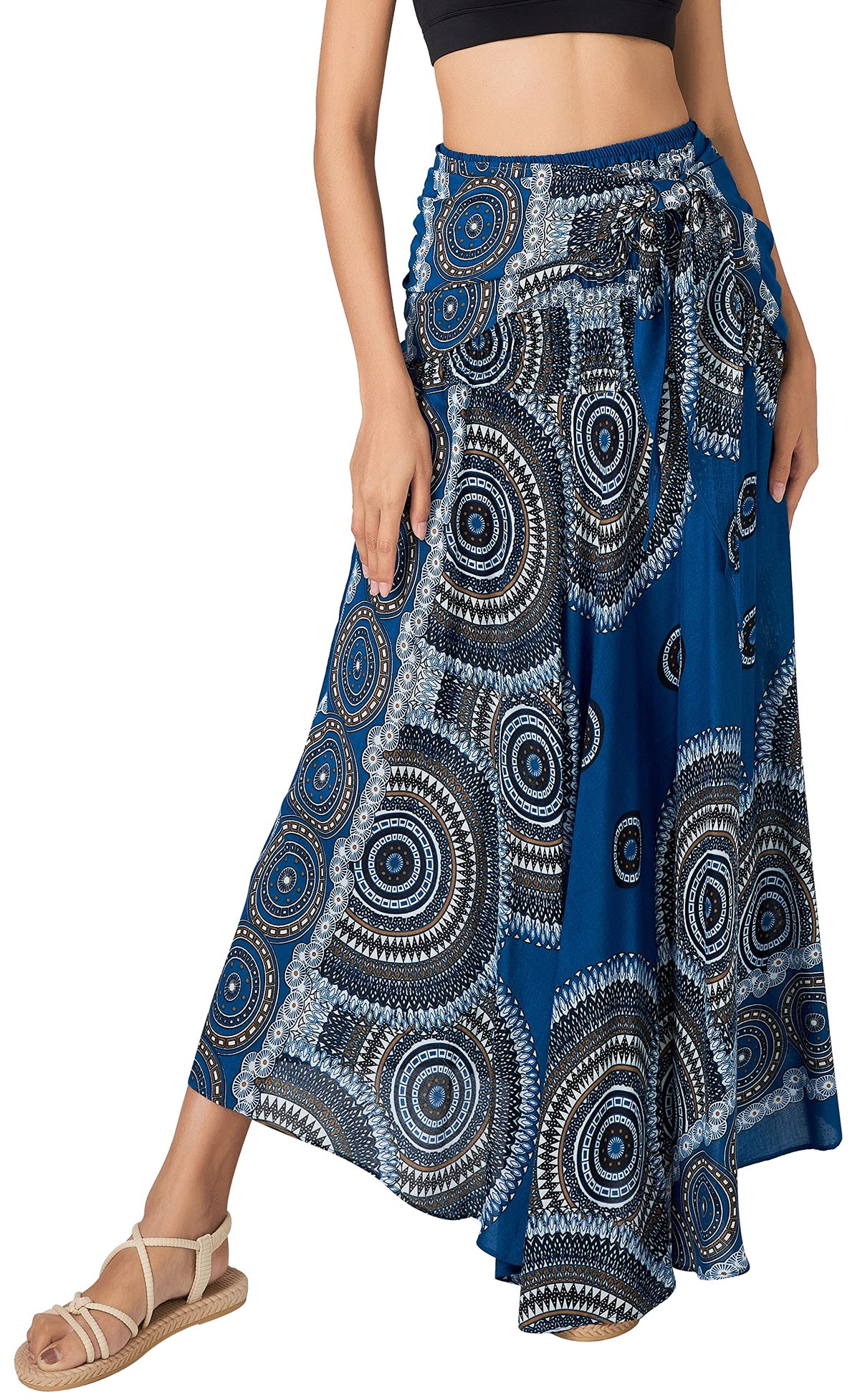Joob Joob Long Boho Skirts for Women - Bohemian Hippie Maxi Summer Skirt